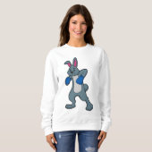Sweatshirt Rabbit en boîte avec gants de boxe (Devant entier)