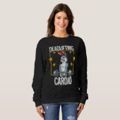 Sweatshirt Rabbit Gym Weight Training Deadlift (Devant entier)