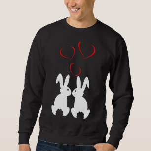 Sweatshirt Rabbit Motif Femmes Hommes Filles Garçons Costume