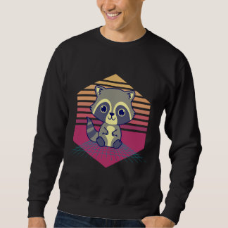 Sweatshirt Raccoon de Kawaii Vintage