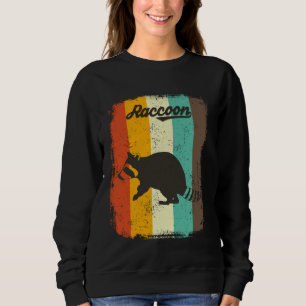 Sweatshirt Raccoon Retro les années 70 Vintage Trash Bandit L