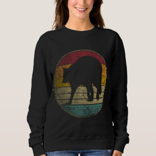 Sweatshirt Raccoon Trash Panda Vintage Perturbé Retro Silho