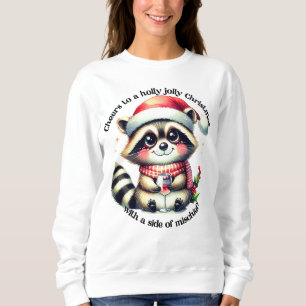 Sweatshirt Raccoon trinque joyeusement Noël !