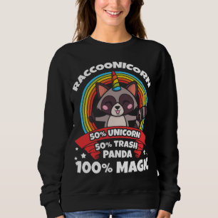 Sweatshirt Raccoon Unicorn mignonne Trash Panda Animal Ringta
