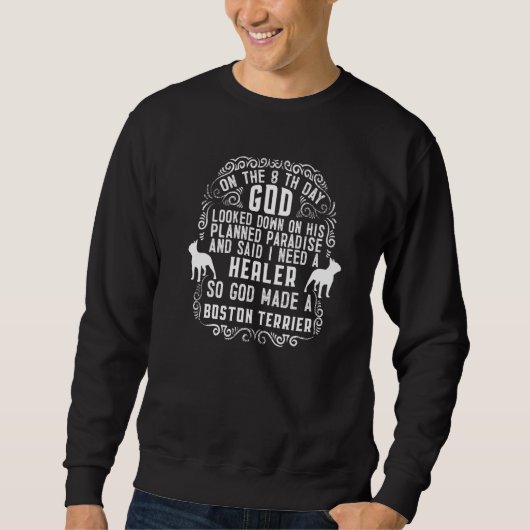 Sweatshirt Race de chien Terrier de Boston 2 (Devant)