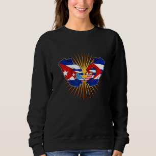 Sweatshirt Racines cubaines mais maintenant une famille de ci