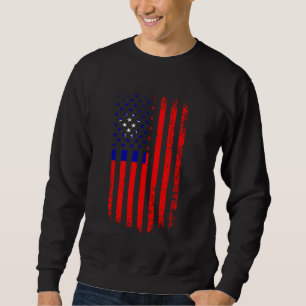 Sweatshirt Racines de la République Drapeau Taïwanaise de Chi