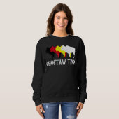 Sweatshirt Racines de la tribu Choctaw Amérindiens Chahta (Devant entier)