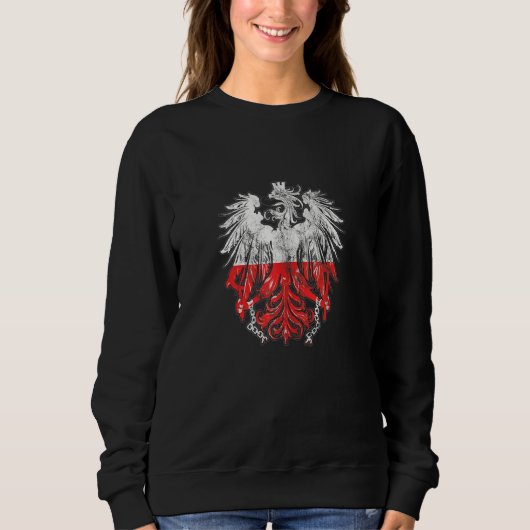 Sweatshirt Racines de l'héritage patriotique polonais Pologne (Devant)