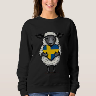 Sweatshirt Racines Suédoises Suède Sverige Drapeau Suédois Mo