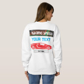 Sweatshirt Racing Speed Car Design – Fast Motorsport Performa (Dos entier)