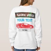 Sweatshirt Racing Speed Car Design – Fast Motorsport Performa (Dos)