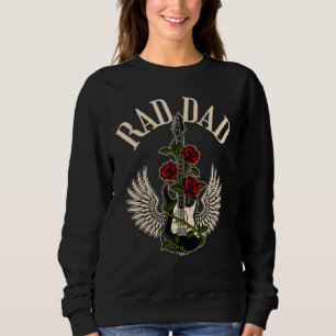 Sweatshirt Rad Guitar Papa Fête des pères Papa Joke Graphic M