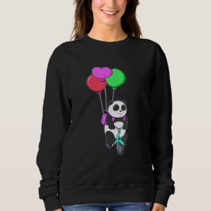 Sweatshirt Radel Panda Bicyclette Balloon Pédale Boulon Vélo
