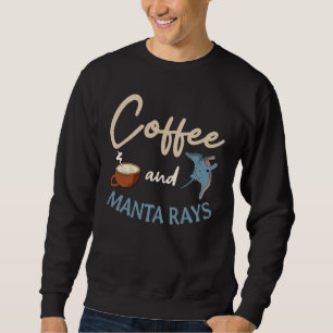 Sweatshirt Raie Manta Pastenague Mantas Café Biologiste Océan