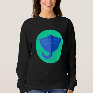 Sweatshirt Raie pastenague Manta Rayon Rétro Vintage Océan Ea