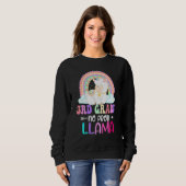 Sweatshirt Rainbow 3rd Grade No Prob Llama 100th Day of Schoo (Devant entier)