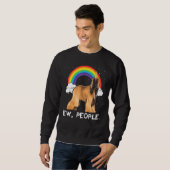 Sweatshirt Rainbow Afghan Hound Ew People Unicorn Chien (Devant entier)