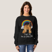 Sweatshirt Rainbow Afghan Hound Faites-moi confiance m'a Unic (Devant entier)