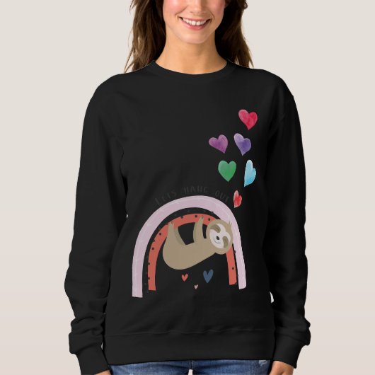 Sweatshirt Rainbow Baby Sloth (Devant)