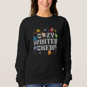 Sweatshirt Rainbow Brite Noël Cosy Winter Crew Sprites V