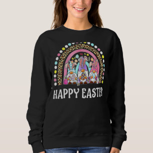 Sweatshirt Rainbow Bunny Gnome Rabbit Oeufs Chasse Joyeux Est