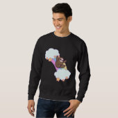 Sweatshirt Rainbow Cloud Sloth Fitting (Devant entier)