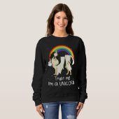 Sweatshirt Rainbow Japanese Chin Faites-moi confiance Im Un C (Devant entier)