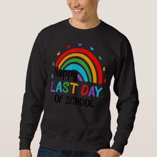 Sweatshirt Rainbow Joyeux Jour De L'École Fin De L'Année Ense (Devant)