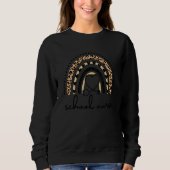 Sweatshirt Rainbow Leopard school nurse (Devant)