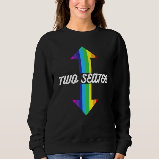 Sweatshirt Rainbow LGBT Pride deux places (Devant)