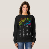 Sweatshirt Rainbow Lgbt Pride Il Y A Plus De Deux Hommes (Devant entier)