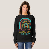 Sweatshirt Rainbow Look Out Second Grade Here I Come 2nd Grad (Devant entier)