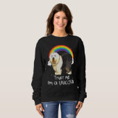 Sweatshirt Rainbow Old English Sheepdog Faites-moi confiance  (Devant entier)