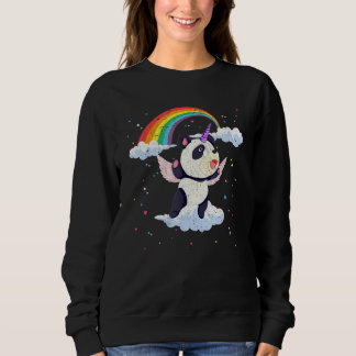 Sweatshirt Rainbow Pandacorn Imaginaire chinois Animal Panda 