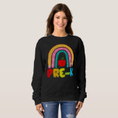 Sweatshirt Rainbow PrK Joyeux Premier Jour D'École (Devant entier)