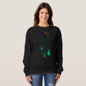 Sweatshirt Rainbow Rottie Rottweiler Maman (Devant entier)