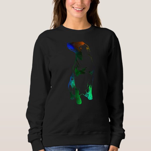 Sweatshirt Rainbow Rottie Rottweiler Maman (Devant)