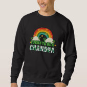 Sweatshirt Rainbow Shamrock Leprechaun Saint Patrick's Lucky  (Devant)