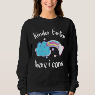Sweatshirt Rainbow Student Happy Back School Kindergarten Her