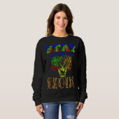 Sweatshirt Rainbow Tiger LGBTQ Gay Lesbian Bisexual Transgend (Devant entier)
