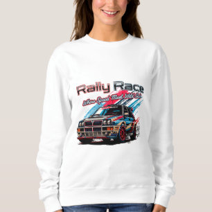 SWEATSHIRT RALLY RACE VINTAGE - LORSQUE LA VITESSE RENCONTRE