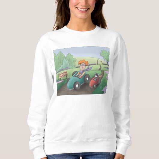 Sweatshirt Rallye de Cat Lady Road (Devant)
