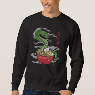 Sweatshirt Ramen Funny Snake Japonais Nourriture Kawaii