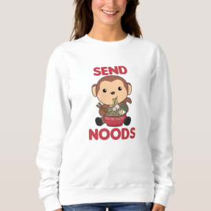 Sweatshirt Ramen Japonais nouilles Singe Doux Mange Ramen