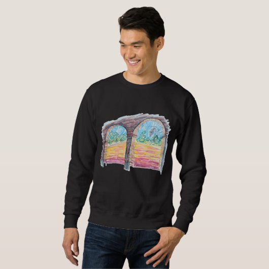 Sweatshirt Ranch arc-en-ciel (Devant entier)