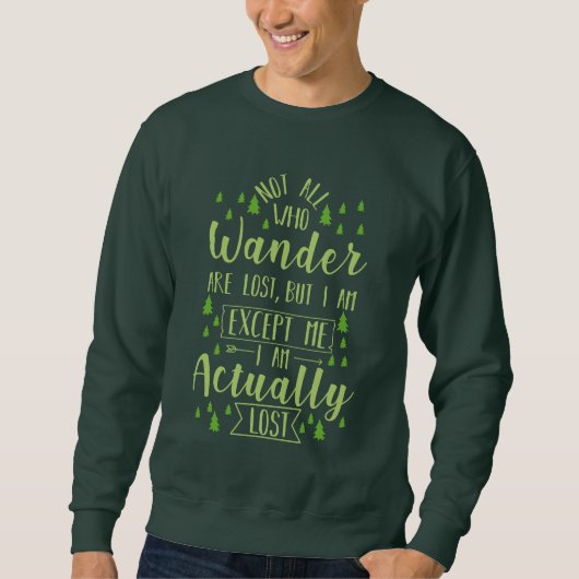 Sweatshirt Randonnée Drôle Dire (Devant)