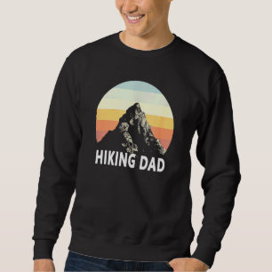 Sweatshirt Randonnée papa Mountain Sunset Circle Rainbow Out