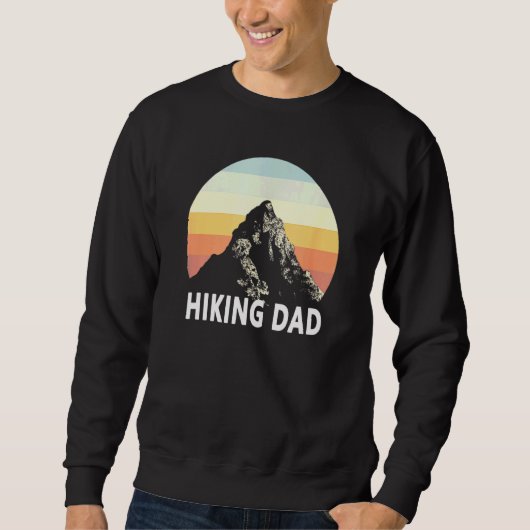 Sweatshirt Randonnée papa Mountain Sunset Circle Rainbow Out (Devant)
