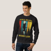 Sweatshirt Randonnée Plus De Souci Moins De Feu De Campagne M (Devant entier)